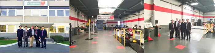Dây chuyền thiết bị đăng kiểm xe cơ giới 20 Tấn 11 Hình ảnh lãnh đạo công ty Tân Phát tham quan công ty và nhà máy tập đoàn ACTIA AUTOMOTIVE