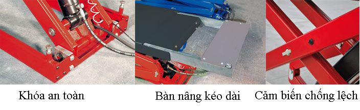 Đặc điểm nổi bật của cầu nâng cắt kéo ERCO 351T