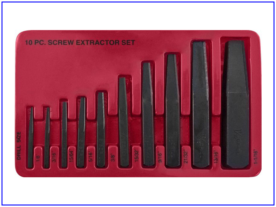 Bộ dụng cụ nhổ bu lông gãy 10 chi tiết AG010052